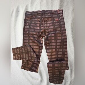 7 For All Mankind Brown stretchy slim dress pants